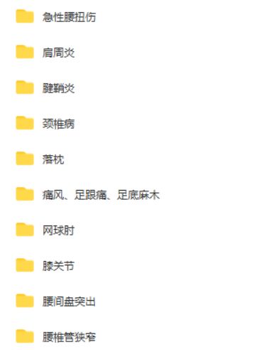 图片[2]-十四项痛症独门手法高清视频教程