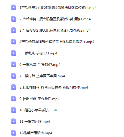 图片[2]-刘氏道医产后康复三部曲视频教程