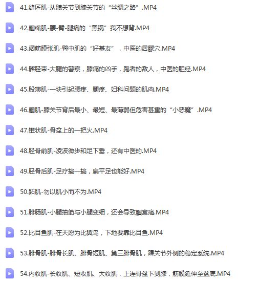 图片[4]- 断层说中医康复-段佳强《每日一肌》54讲高清视频教程