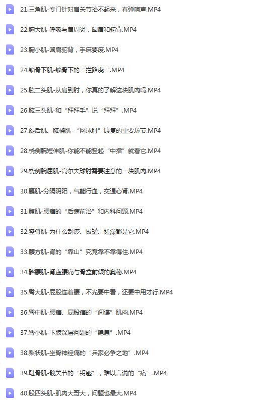 图片[3]- 断层说中医康复-段佳强《每日一肌》54讲高清视频教程