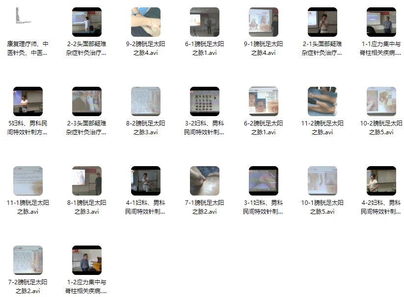 图片[2]- 程氏针灸程门解穴精品小班中医视频教程