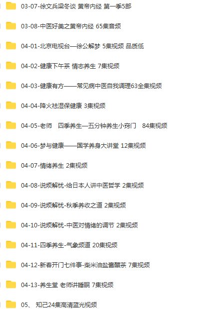 图片[3]-徐文兵中医视频教程厚朴黄帝内经饮食滋味知己前传全套-中医免费自学网